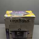 Crock-Pot Large 8-Quart Programmable Slow Cooker with Auto Warm Setting Black Stainless Steel