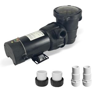 DoE-Compliant CEC approved 1.5HP 115v 4920GPH Above Ground Pool Pump with On/Off Switch and Horizontal Reversible Discharge