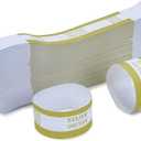 2 x L LIKED Pack of 500 Currency Band Self Sealing Currency Straps Bands Money Bill Wrappers (Gold $10000-500 PCS)