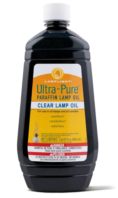 Lamplight Ultra-Pure Lamp Oil, Clear, 32 Ounces (60009)