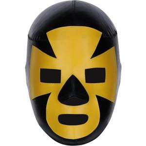 | Pro-Quality Wrestling Masks | Authentic Lucha Libre Costume - Adult Size | Mscaras de Luchador Made in Mexico (Black and Yellow) One size fits all