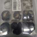 110-Piece Resin Sewing Buttons Set, 4-Hole Round Buttons, 15mm/20mm/25mm, 5 Colors for Blazers and Coats Brown/Black