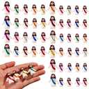 Faunamancy 100 Pcs Little Jesus Figurines Bulk Multicolor,Jesus Loves You Figures and Mini Jesus Figurines to Hide and Seek,Religious Gifts for Easter Egg Stuffers and Christmas Stocking Stuffers