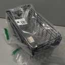 KIKIBRO Freezer Organizer Bins - Fit 10 to 20 Cu.FT Deep Freezer, Stackable Chest Freezer Organizer Sort Frozen Food and Easily Get with Handle, 4 Pack Chest Freezer Bins, Black