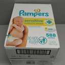 Sensitive Baby Wipes, 1-Ply, 6.7 x 7, Unscented, White, 84/Pack, 7/Carton