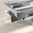 Chafing Dishes for Buffet, 11Qt, 4 Pack, Silver