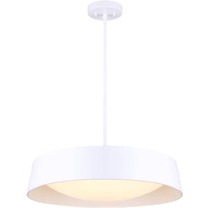 Adira LED Integrated Chandelier Light, White Finish