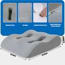 BALAPET Leg Elevation Pillows for After Surgery, Ergonomic Breathable Elevation Pillow for Post-Surgery, Post-Injury, Memory Foam Elevation Promotes Circulation & Reduces Swelling and Pain