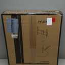 Floor Mobile TV Stand with Power Outlet, Rolling TV Cart for 27-65 Inch OLED LED Monitors, 6 Levels of Height Adjustment, Ambient Lighting on The Bottom Wheels Holds up to 88lbs, 400x400mm (White)