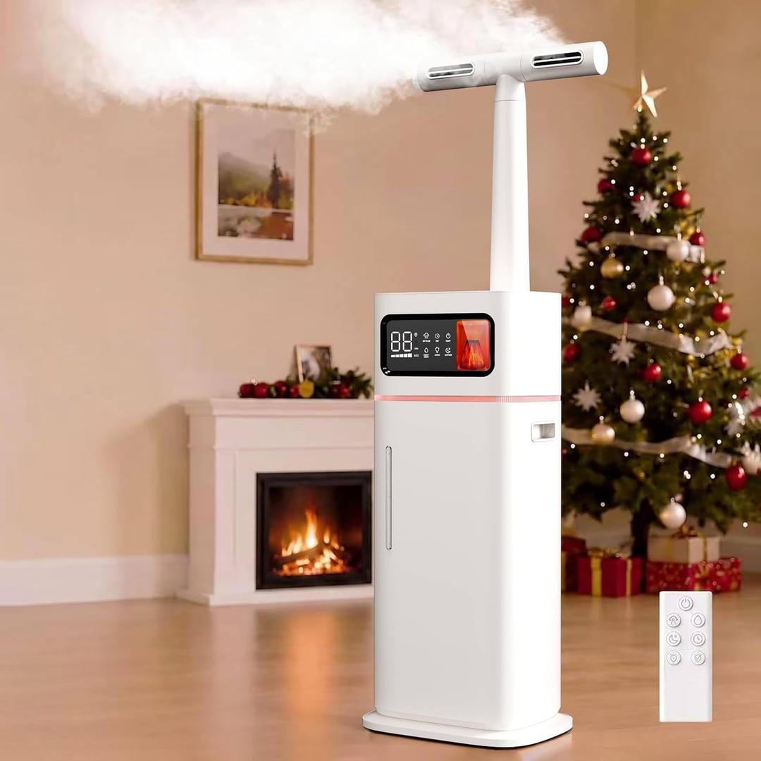 20L Cool Mist Humidifier for Large Rooms with Remote & Touch Control
