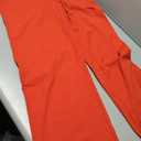 Wide Leg Yoga Pants with Pockets for Women High Waisted Casual Dresses Pants (Red, L)