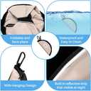 Portable Dog Bowls with Clasp,Foldable Outdoor Dog Water Bowls Leak Proof Pet Feeding Dish Hiking Accessories for Camping Traveling Walking (Pink)