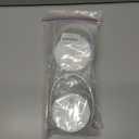 2 x CHEETAH 40 oz Replacement Lid for Stanley Cup,Compatible with Stanley Quencher H2.0 FlowState Tumbler,with Easy Carry Soft Silicone Handle and Straws,Insulated Plastic Spill Leak Proof Lid (Frost)