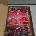 Heart Shaped Sunglasses for Women, Fashion Novelty Party Eyewear Red, Red Rose, Pink, 36