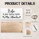 Abuela Gifts Picture Frame Photo Holder for Wall, Birthday Gifts for Nana Grandma, Thank You Grandmother Gift from Grandchildren Grandkids Hanging Photo Display