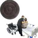 Swivel Seat Cushion 360 Degree Rotating Seat Cushion Light Weight Portable Pivot Disc Pad for Elderly, Swivel Car Seat Easy Turning from Bed to Wheelchair or Chair (50cmX50cm-Gray)