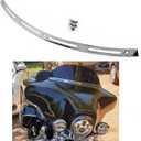 Areyourshop Slotted Batwing Windshield Trim For Harley Touring Electra Street Tri Glide 1996-2013 Chrome