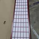 Roundhill Furniture Oriental Shoji 4 Panel Screen Room Divider, Cherry