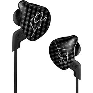 KZ ZST Pro Dynamic Hybrid Dual Driver in-Ear Headphones (Black Without Mic)