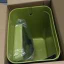 Kitchen Waste Bin with Hooks 5L, Indoor Kitchen Sealed Under Sink for Kitchen, Food Waste Bin for Countertop (Green)