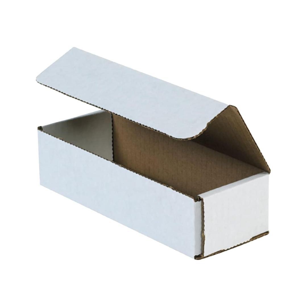 BOX USA Mailer Boxes Small 8"L x 3"W x 2"H 50-Pack - Corrugated Cardboard Box for Shipping, Moving, Mailing, Packing, Packaging and Storage