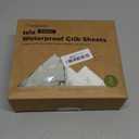 2-Pack Waterproof Baby Crib Sheets for Boys, Girls - 52x28 Viscose Derived from Bamboo Toddler Bed Sheet Neutral, Fitted Crib Mattress Protector Cover for Baby Bedding, Soft & Gentle (Herb)