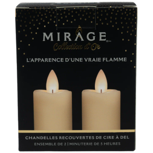 Sterno Home™ Mirage® Flameless Candles, 2 ct / 3 in