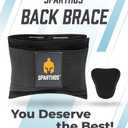 Sparthos Back Brace for Lower Back Pain - Immediate Relief from Sciatica, Herniated Disc, Scoliosis - Breathable Design With Lumbar Support Pad - For Home & Lifting At Work - For Men & Women - (Large)