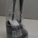 MR.SIGA Toilet Plunger and Bowl Brush Combo for Bathroom Cleaning, Gray, 1 Set