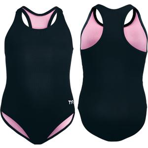 TYR Girls Durafast Lite Ella Maxfit Swimsuit (Black, XL)