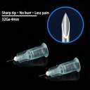 Disposable Luer Lock Needle 32Ga 4mm 100Pack(32Ga-4mm)
