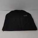 Whitmor Zippered Garment Bag with Pocket, Black