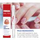 Fungal Nail Renewal Pen for Toes & Fingernails, Nail Care Brush Pen to Help Restore Discoloration, Strengthen Thick & Brittle Nails, Supports Clearer and Healthier Looking Nails (2 PCS)