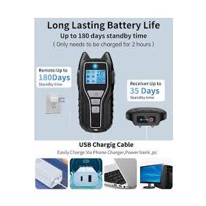 Dog Shock Collar with Remote Control  Rechargeable Dog Training Collar, IPX7 Waterproof E Collar for Dogs with 4 Safe Modes Flashlight Beep Vibration Shock Ideal for All Dog Sizes (8150lbs)