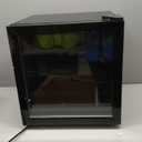 50 Cans Beverage Refrigerator Cooler, 1.3 Cu.ft Mini Fridge Countertop Drink Cooler with Glass Door for Beer, Soda,Wine, Adjustable Digital Temperature Control for Home Dorm Bar, Black