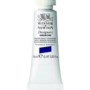 Winsor & Newton Designer's Gouache, 14 ml (0.47oz) tube, Winsor Violet (Dioxazine)