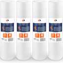 Aquaboon 1 Micron Well Water Filter Replacement 20 x 4.5 Whole House Sediment Filter Cartridge Compatible with DGD-5005-20, FP25B, AP810-2, 4-Pack