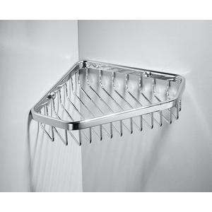 Corner Shower Caddy Basket,Shampoo Holder for Shower Wall,Inside Shower Shelf Bathroom Organizer,Solid Brass Material in Polished Chrome