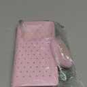 Phone Case for Samsung Galaxy S23 Plus S23+ 5G Zipper Wallet Detachable Cell Cover with Screen Protector Crossbody Strap Bling Flip Credit Card Holder S23plus 23S + S 23 23+ SM-S916U Women Girls Pink