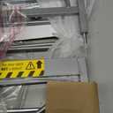 Regalo Safety 29-49" Easy Step Extra Wide Baby Gate for Doorways & Bottom of Stairs, Pressure Mounted Safety Gate with Door for Babies, Toddlers & Pets, Platinum