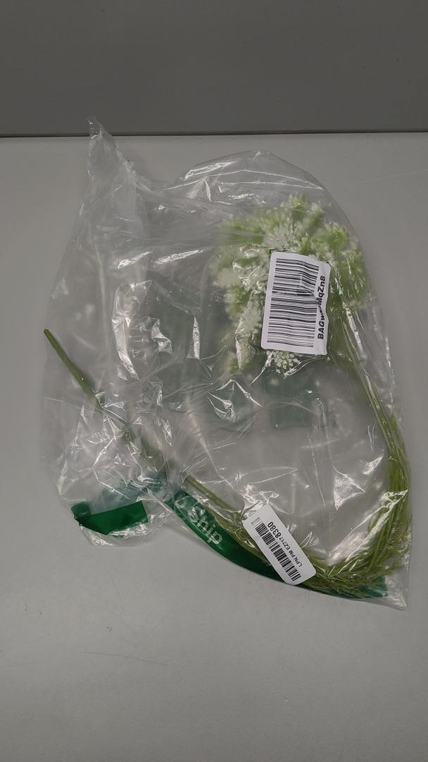 Doment 3Pcs Artificial Queen Anne's Lace Flowers Stem Faux Ammi Majus Flower for Vase Bouquets Home Office Wedding Decor (White)