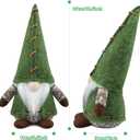 Gehydy Christmas Gnomes Decorations Gnome Handmade Decor for Home Kitchen Farmhouse Tiered Tray - Green