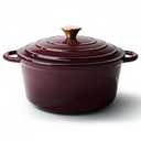 4.5 Quart Dutch Oven Pot with Lid, Non Stick Enameled Cast Iron Dutch Oven for Bread Baking, Heavy-Duty, Oven Safe Ceramic Cookware Up to 500°F for Baking, Braising, Stews, Roasting, Fig