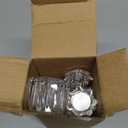 Enhon 2 Pairs Bathroom Faucet Knobs Replacement, Bathtub Faucet Handles Compatible with Delta/Delex/Peerless, Hot and Cold Sink Faucet Knobs Replacement Parts in Clear Acrylic, Include Screws