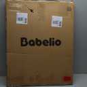 Babelio Baby Gate for Doorways and Stairs, 26-31" Pet Gate with Wide Walk Thru Door and Lock Indicator, No Drill Pressure Mounted Safety Gate with Double Lock and Self-Closing, White