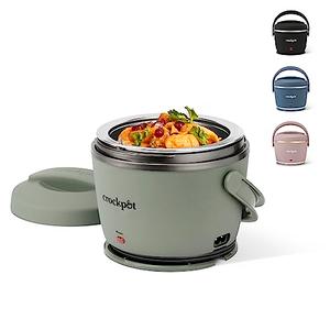 Crock-Pot Portable Electric Lunch Box 20-Ounce Food Warmer Moonshine Green | Ideal for Travel On-the-Go | Keeps Food Spill-Free Warm & Tasty | Dishwasher-Safe, Green