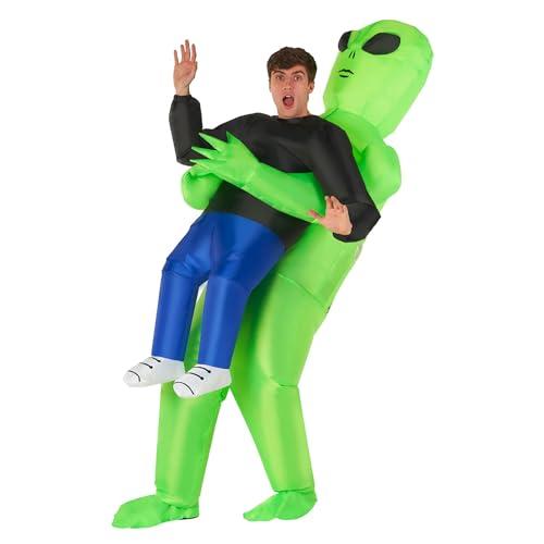 Morph Inflatable Alien Costume Adult, Blow Up Alien Abduction Costume Adult, Inflatable Halloween Costume Adult