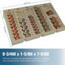 BankSupplies Self Counting Coin Tray Coin Organizer and Holder for Loose Change Holds Pennies Nickels Dimes Quarters Half Dollars and SBA Dollars Non Slip Durable Design