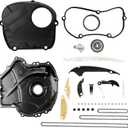 EA888 1.8L 2.0L Engine Timing Chain Kit with Cover Tensioner Guide Rail Fit For Audi A3 A4 A5 S3 S4 S5 Q3 Q5 TT, Fit For Volkswagen Jetta Golf Passat Tiguan, Replaces# 06K109158AD 06H109210AG