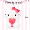 8-inch Kawaii Heart-Shaped Plush Pillow - Soft Cartoon Stuffed Plush Toy, Perfect for Boys and Girls' Birthdays, Holidays, Anniversaries, and Party Gifts (Pink-A)